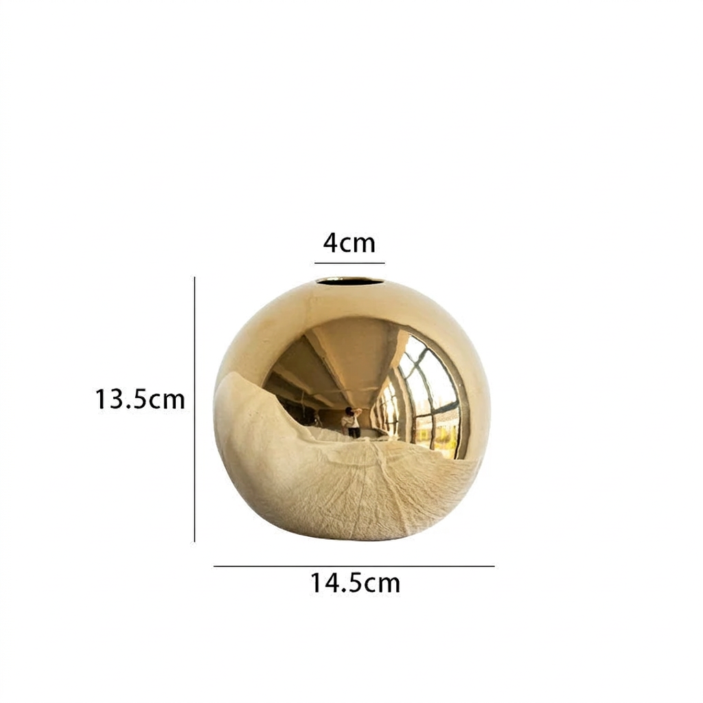 Gold Ceramic Vases | Gilded Collection | Hearth & Haven